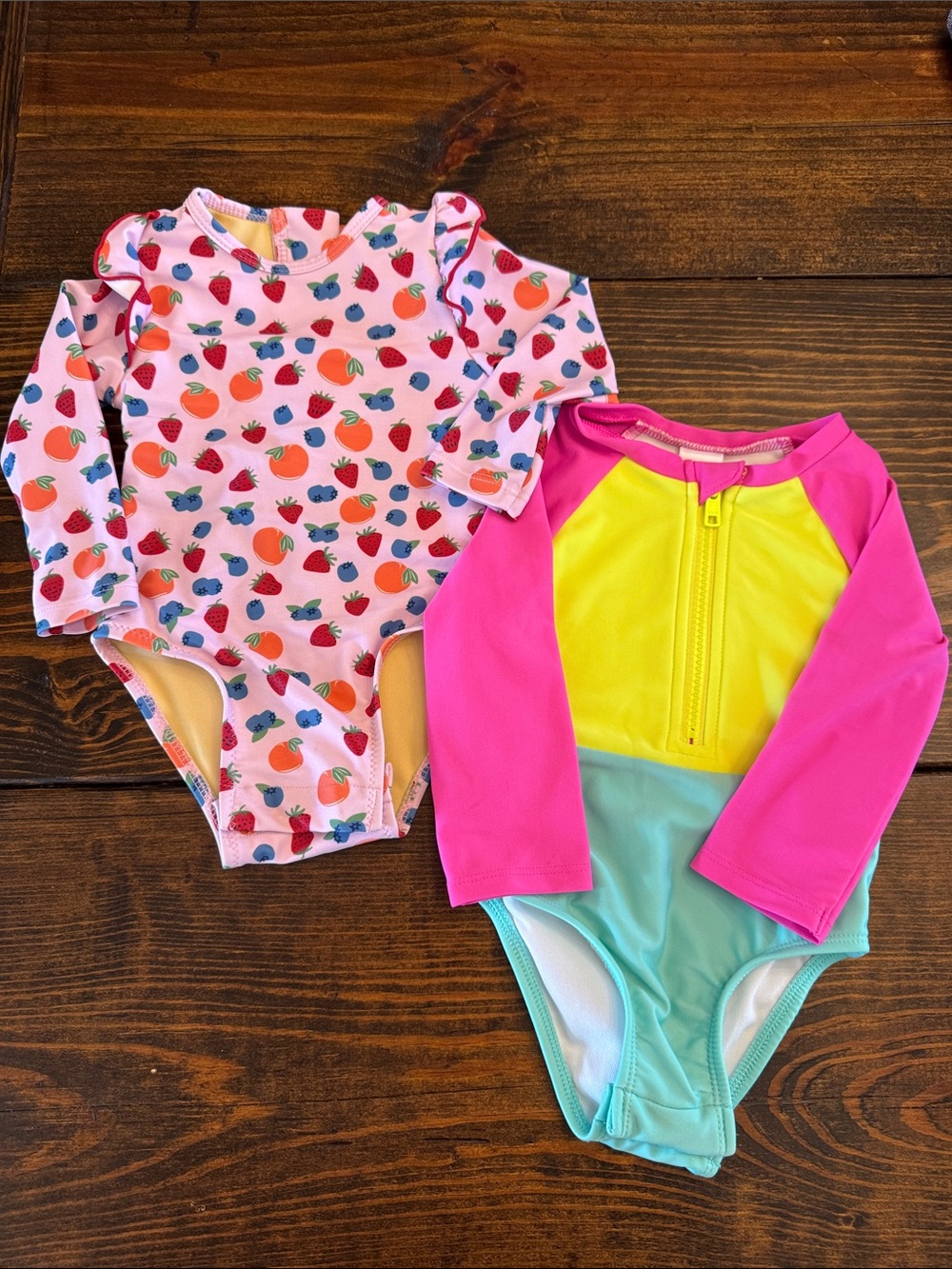 Pink Chicken Kids Swim One Piece  - Cat & Jack Pink, Yellow, Aqua, Mint